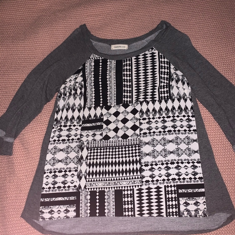 patterned blouse